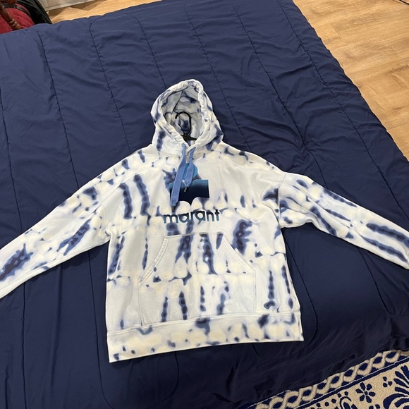 Isabel Marant Blue Tie-Dye Hoodie